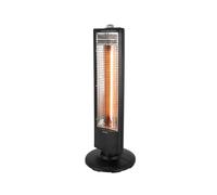 Warmlite 1kW Carbon Infrared Heater, 2 Heat Settings, Automatic Oscillation, Adjustable Thermostat, Tip-Over & Overheat Protection - Black, WL42013
