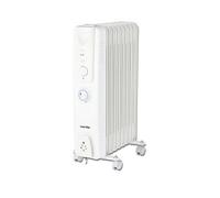 Warmlite 2000W 9-Fin Oil Filled Radiator With Adjustable Timer One Colour