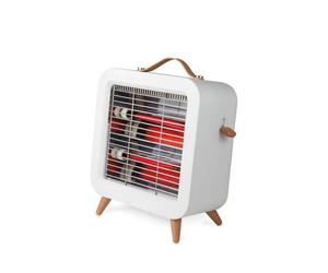 Warmlite 550W Infrared Desk Heater, Ultra-Quiet Heating, Quartz Element, Tip-Over Switch, Compact Portable Design - Cream, WL42016