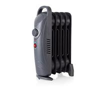 Warmlite WL43002YDT 650W 5 Fin Oil Filled Radiator with Adjustable Thermostat and Overheat Protection, Dark Titanium