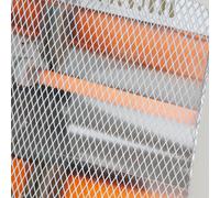 Warmlite 800W Folding Quartz Heater, 2 Heat Settings, Carry Handle, Wide Angle Heat Reflector, Foldable Design - White, WL42006