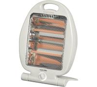 Warmlite 800W Folding Quartz Heater 2 Heat Settings Safety Tip Over Switch White [EEK: A+++]