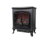 Warmlite Electric Fireplace Heater 2 Door Black WL46019