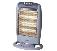 Warmlite Halogen Heater 3 Bar Safety Tip Over Switch 1200W Grey - WL42005