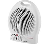 Warmlite Thermo Fan Heater with 2 Heat Settings and Overheat Protection, White,