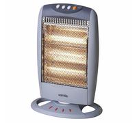 Warmlite WL42005 1200W 3 Bar Oscillating Halogen Heater Grey