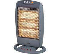 Warmlite WL42005 3 Bar Halogen Heater with Carry Handle, Safety Tip-Over Switch, 1200W, Grey