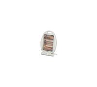 Warmlite WL42006 Folding Quartz Heater, 2 Heat Settings, Carry Handle, 400-800 W, White