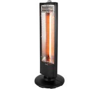 Warmlite WL42013 Infrared Heater with Oscillation, Adjustable Thermostat and Overheat Protection, Black