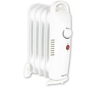 Warmlite WL43002YW 5 Fin Oil Filled Radiator with Adjustable Thermostat and Over