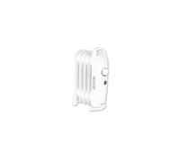 Warmlite WL43002YW 650 Watts 5 Fin Oil Filled Radiator with Adjustable Thermostat and Overheat Protection, White