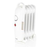 Warmlite WL43002YW 5 Fin Oil Filled Radiator with Adjustable Thermostat and Overheat Protection, 650W, White