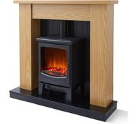 Warmlite WL45043 Cambridge Fireplace Stove 2 Heatss & LED Flame Effect