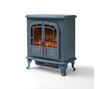 Wingham 2KW Electric Double Door Fire Stove, Grey