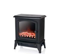 Warmlite WL46021 Mable Compact Stove Fire with 2 Heat Settings, Adjustable Thermostat and Overheat Protection, 2000W, Black