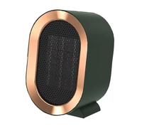 Warmool Heater Portable Space Heater, 1200W PTC Ceramic Fast Heating Fan, Suitable for Home, Office, Bedroom, Desktop, Indoor Use(Green)