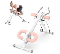 WARMOUNTS Foldable Ab Machine, Adjustable Ab Trainer, Core & Abs Workout Equipment with Knee Protection Function for Home Gym Fitness, 200kg Heavy Duty Abdominal Trainer Machine for Women & Men