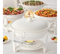 WARMOUNTS White Chafing Dishes for Buffet 5L with Lid (4)