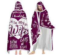 Warmstorey Mothers Day, Birthday Gifts for Wife - Cozy Blanket Hoodie from Husband, To My Wife Wearable Blanket, Birthday Gift for Wife, Wife Gifts from Husband, Thoughtful Gifts for Her, Wife