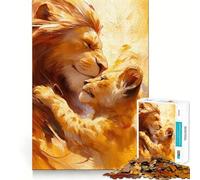 Warmth of The Wild Puzzle for Adults 1000 Pieces Memory Play Game Firm Fit Secure Assembly Meaningful Connection Building Game (38x52cm)