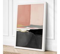 Warmth to Darkness Minimalist Canvas Wall Art Print 18x12 Inch (46 x 30 cm)