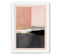 Warmth to Darkness Minimalist Framed Wall Art Print A3 (42×29.7cm) White, Wall Decor for Living Room, Bedroom, Office & Home, Ready to Hang, Art Gift