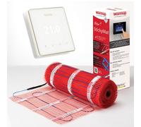 Warmup 3M² Electric Underfloor Heating Sticky Mat & Element Wifi Thermostat - Rose Gold