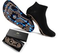 WARMVIN Acupressure Socks Reflexology Foot Massage for Women Men Acupuncture Socks with Pressure Point, Gifts for Busy Mom Elders Massaging Convenient and Efficient Size 11-12