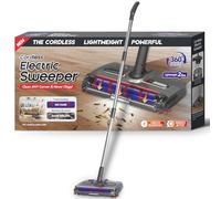 WarmWink Swivels Cordless Sweeper, Cordless Electric Sweeper Rechargeable Cordless Sweeper, 360 Degree Direction, Carpet Sweeper for Home Crumbs, pet Hair,and Carpet Cleaning,Floor Cleaning