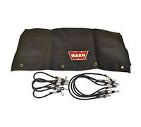 WARN 18250 Soft Winch Cover with Bungee Cord Fasteners for 9.5ti and XD9000i Winches