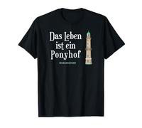 Warnemünde Lighthouse, Hand-Drawn Life is a Walk in the Park T-Shirt