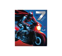 Warner Bros Batman Age 7 Birthday Card