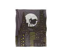 Warner Bros. Batman City Silhouette Silky Touch Super Soft Throw Blanket 152 X 127 cm in White Warner Bros. White 152 X 127 cm