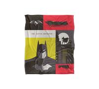 Warner Bros. Batman Icons Silky Touch Super Soft Throw Blanket 152 X 127 cm in White Warner Bros. White 152 X 127 cm