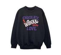 Warner Bros Boy's Chocolate Bar Love Sweatshirt in Black | Size: 5-6 Years Warner Bros Black 5-6 Years