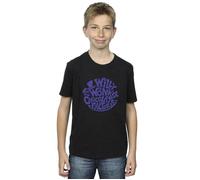 Warner Bros Boy's Typed Logo T-Shirt in Black | Size: 7-8 Years Warner Bros Black 7-8 Years