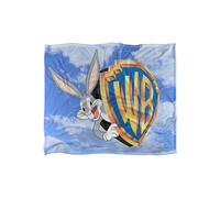 Warner Bros. Bugs Bunny Wb Vault Logo Silky Touch Super Soft Throw Blanket 152 X 127 cm in White Warner Bros. White 152 X 127 cm