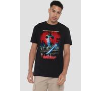 Warner Bros Friday The 13Th Part 8 Jason Takes Manhattan Vintage Poster Tee, Black | Size: Small Warner Bros Black S