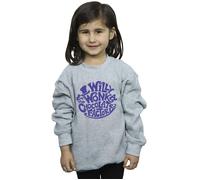 Warner Bros Girl's Typed Logo Sweatshirt in Grey | Size: 12-13 Years Warner Bros Grey 12-13 Years