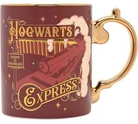 Widdop Harry Potter Hogwarts Express Collectable Mug, Burgundy and Gold, Ceramic, 325ml, Glossy Finish with Gold-Tone Handle