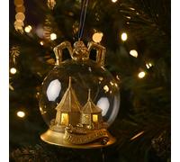 Warner Bros Harry Potter Alumni LED Collectable Bauble - Hagrid's Hut in Gold Warner Bros Gold