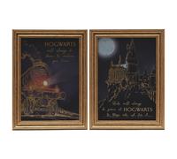 Warner Bros Harry Potter Alumni Wall Art Set of 2 Hogwarts Express