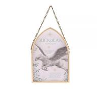 Warner Bros Harry Potter Buckbeak Hippogriff Magical Creatures Arch Plaque with Chain Hanger, Glass Wall Decoration