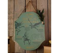 Warner Bros Harry Potter Herbology Plaque - Magical Creatures in Green Warner Bros Green