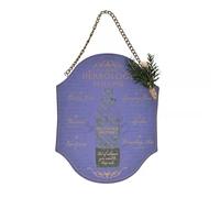 WARNER BROS Harry Potter Herbology Potions Polyjuice Wall Plaque with Chain Hanger, Purple with Gold Details, Shield Shape, 23.5cm