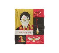 Warner Bros. Harry Potter Icons Silky Touch Super Soft Throw Blanket 152 X 127 cm in White Warner Bros. White 152 X 127 cm