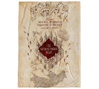 Warner Bros. Harry Potter Marauders Map Throw Blanket - Measures 50 x 70 inches - Fade Resistant Super Soft Fleece Bedding (Official Harry Potter Pro