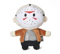 Warner Bros Horror Movies Friday The 13th Jason Voorhees Figure Plush Dog Toy | Medium Dog Toy from Friday The 13th Collection | Squeaky Dog Toy Hallo