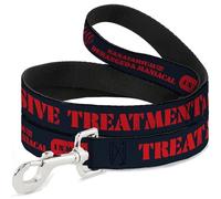 Warner Bros. Horror Movies Pet Leash, Dog Leash, A Nightmare on Elm Street Asylum Icons Collage Black Red, 6 Feet Long 1.5 Inch Wide