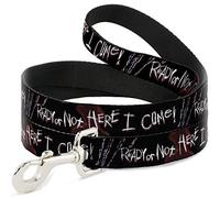 Warner Bros. Horror Movies Pet Leash, Dog Leash, A Nightmare on Elm Street Ready or Not Freddy Silhouette, 4 Feet Long 0.5 Inch Wide
